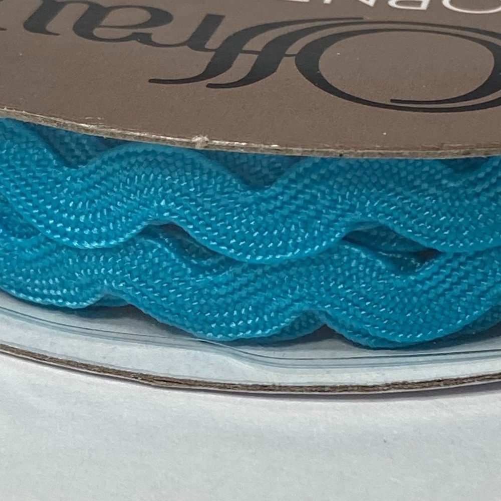 Light Blue Ric Rac Trim Ribbon Offray 12 Rolls Craft Scrapbook Card Making Gifts